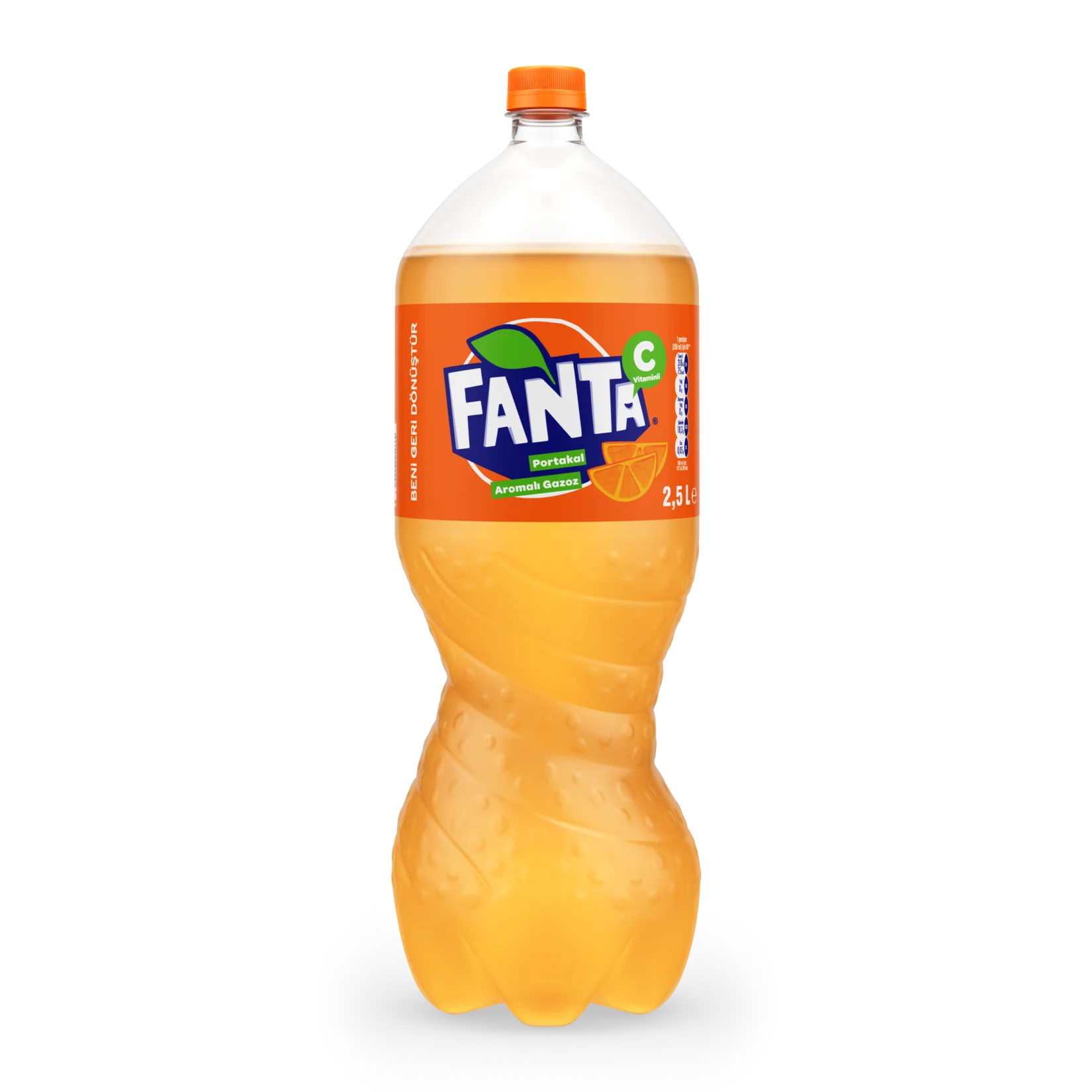 تصویر نوشابه فانتا پرتقالی حجم ۲.۵ لیتر محصول ترکیه 